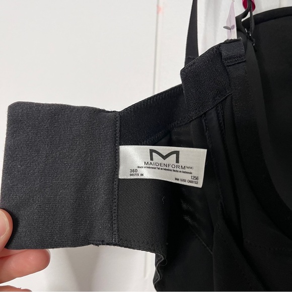 Maidenform Black Control Top Slip Style Underwire Bra Size 36D NWT - Picture 8 of 8